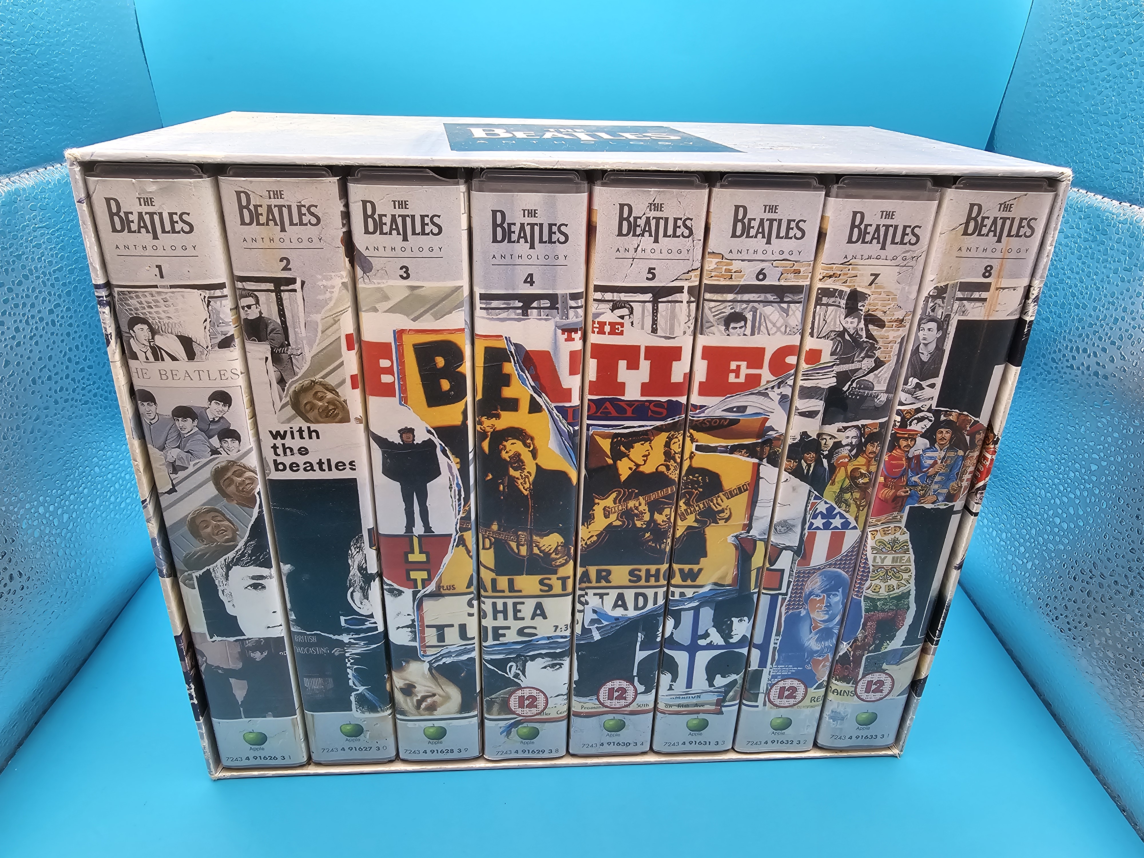 The Beatles Anthology 8 Video Box Set in mint condition