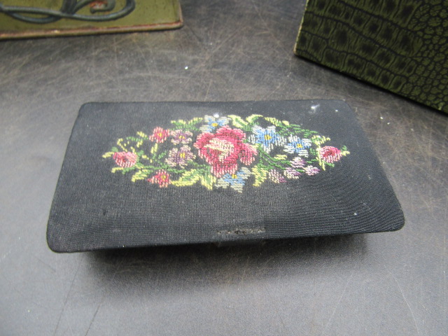 Antique sewing boxes inc Victorian fold out box - Bild 12 aus 17