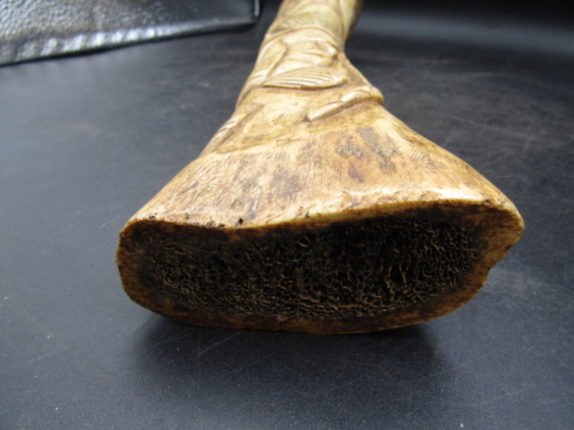 African carved bone 40cm - Image 3 of 4