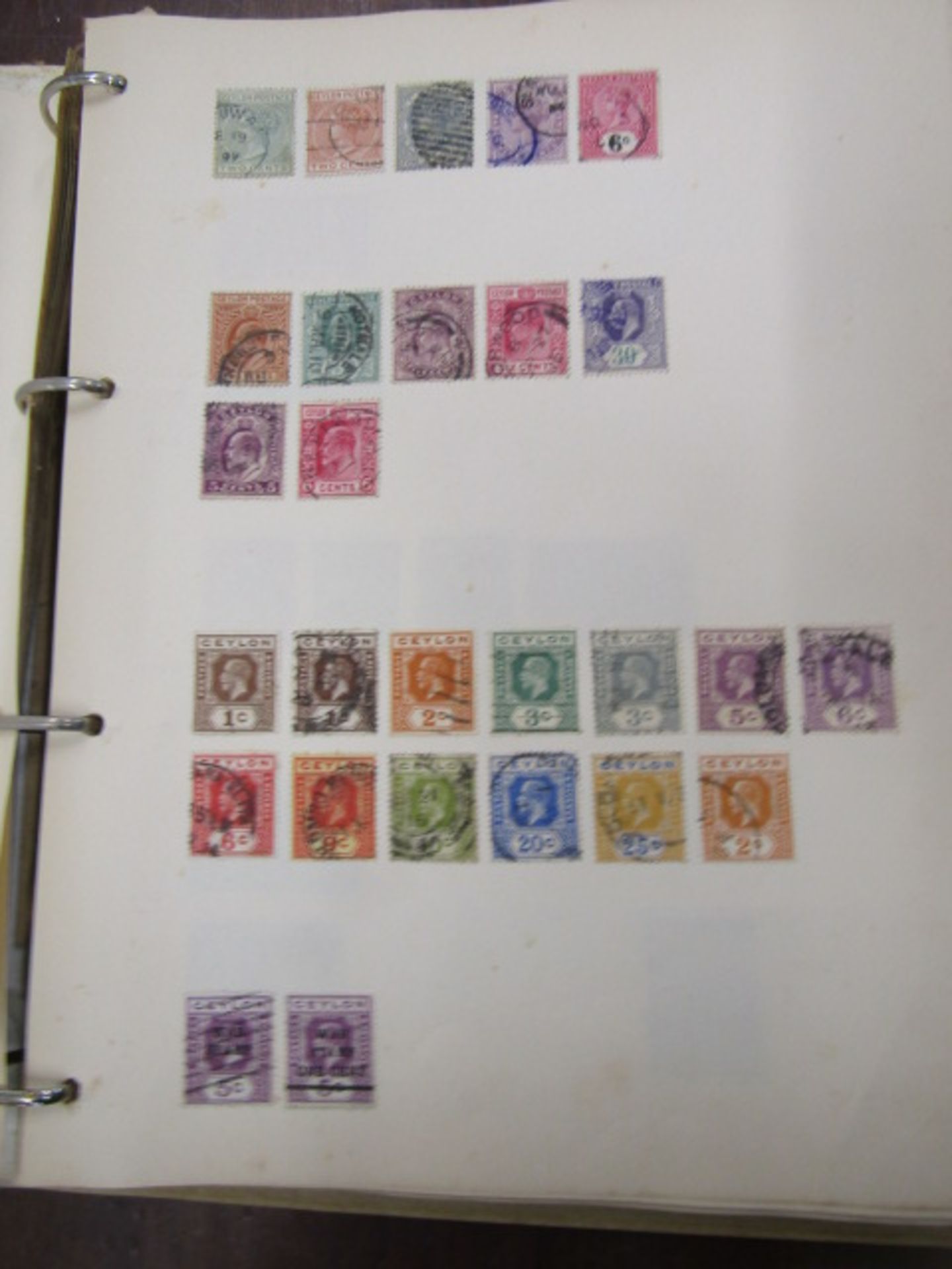 2 stamp albums, one school boy around the world and Meteor album Vic-ERII and around the world - Image 25 of 27