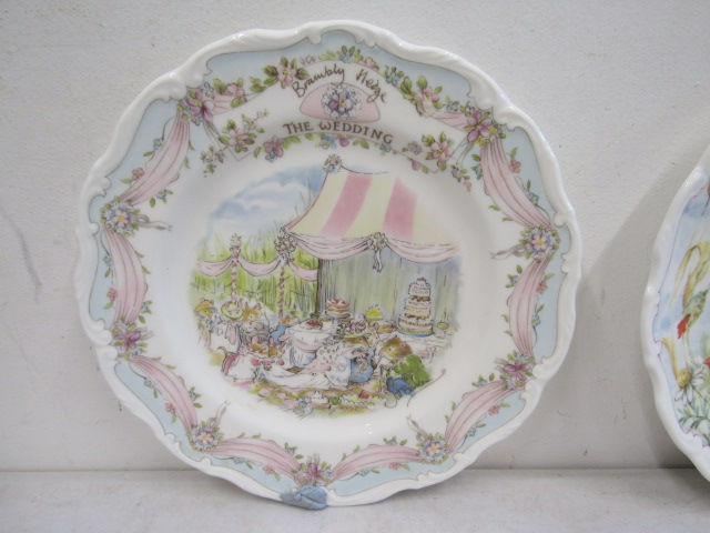 Royal Boulton Brambly Hedge spring collection- mug, cup & saucer, 2 plates and wedding plate plus - Image 7 of 12