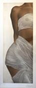 Willi Kissmer (German 1951-2018): White Fabric, limited edition coloured etching signed in pencil,