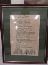 A Log lore poem print  30x38cm