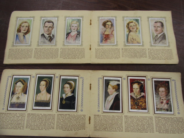 Vintage cigarette card books, loose modern cards and a bag of circulated stamps - Image 9 of 11