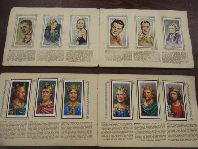 Vintage cigarette card books, loose modern cards and a bag of circulated stamps - Image 6 of 11