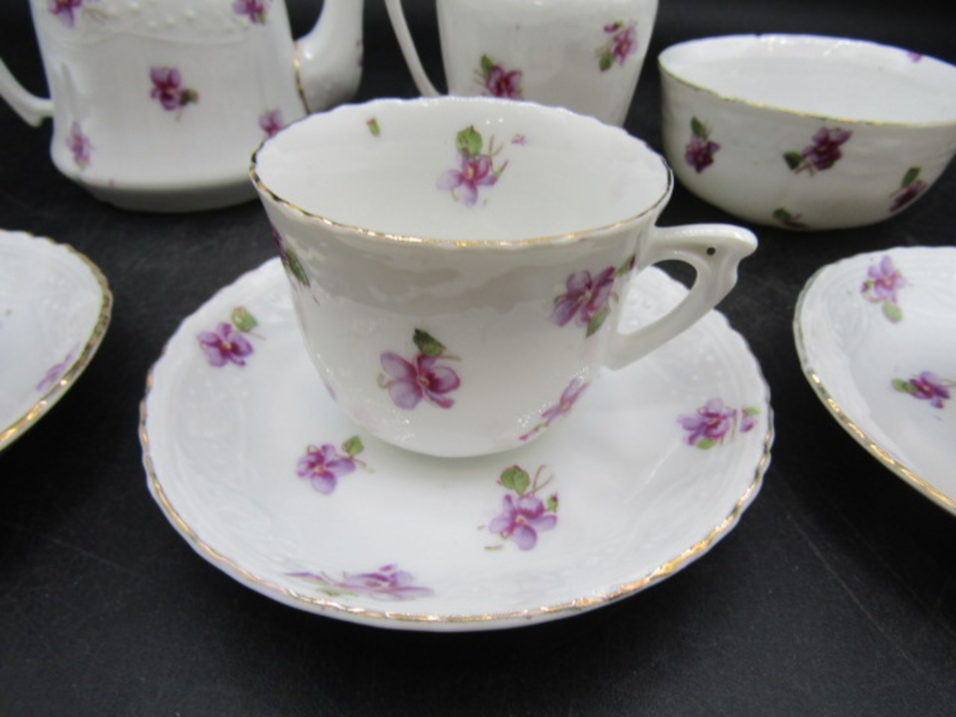 3 part tea sets inc art deco and child's - Image 3 of 12