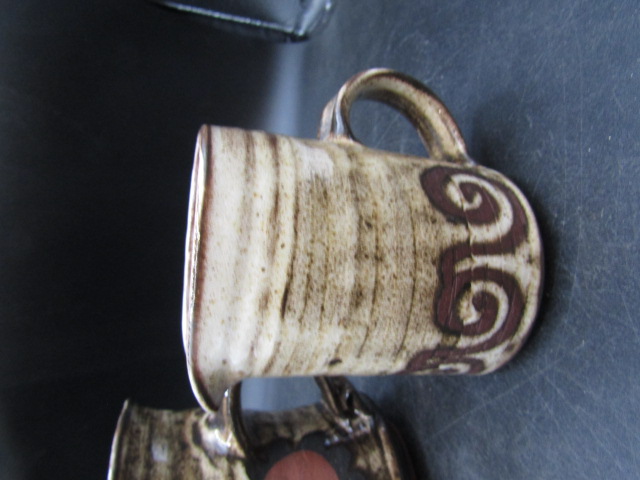 Briglin Pottery 2 vases, mug and milk jug - Image 3 of 6