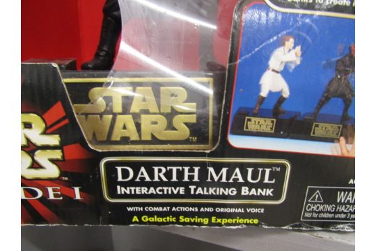 Star Wars Darth Maul talking bank in box  Box is slightly a/f - Image 3 of 3