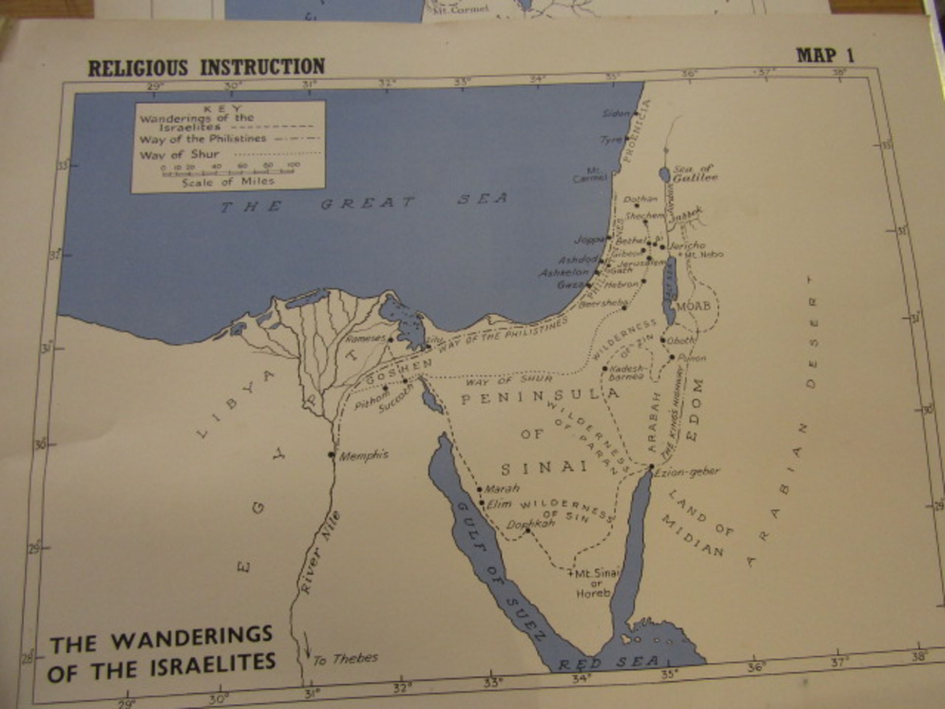 Vintage education prints History Viking ships  (15) Religious Instruction - 8 charts and 3 maps an - Image 31 of 32