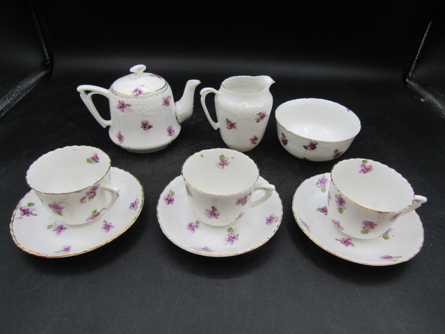 3 part tea sets inc art deco and child's - Image 2 of 12