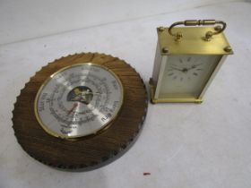 Barometer and carriage clock