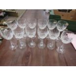 stemmed wine glasses 2 sets of 6 in matching design