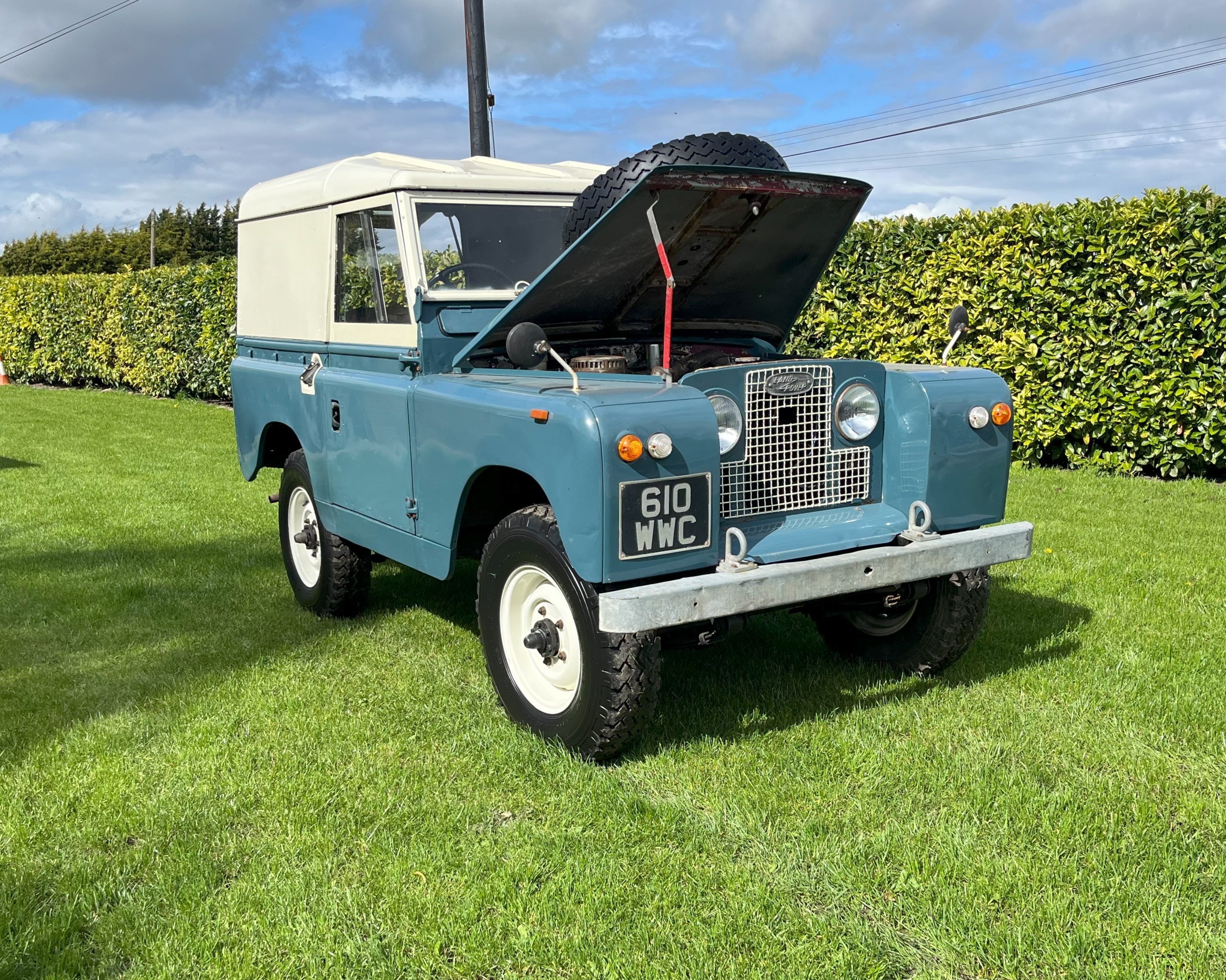 1962 Land Rover 88 Series II, petrol 2.25 litre engine, blue with 64,078 showing on the milometer, - Image 2 of 14