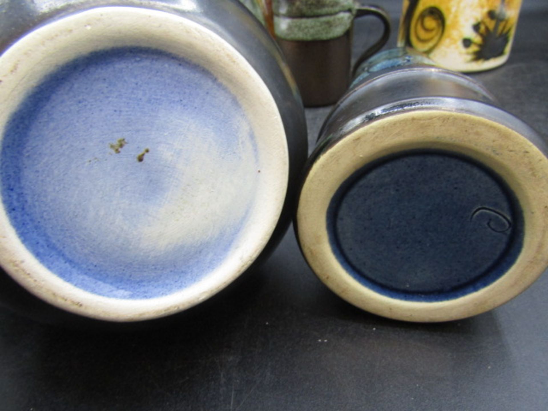 Celtic pottery Newlyn vases, mug, coffee pot and tea pot - Image 3 of 8