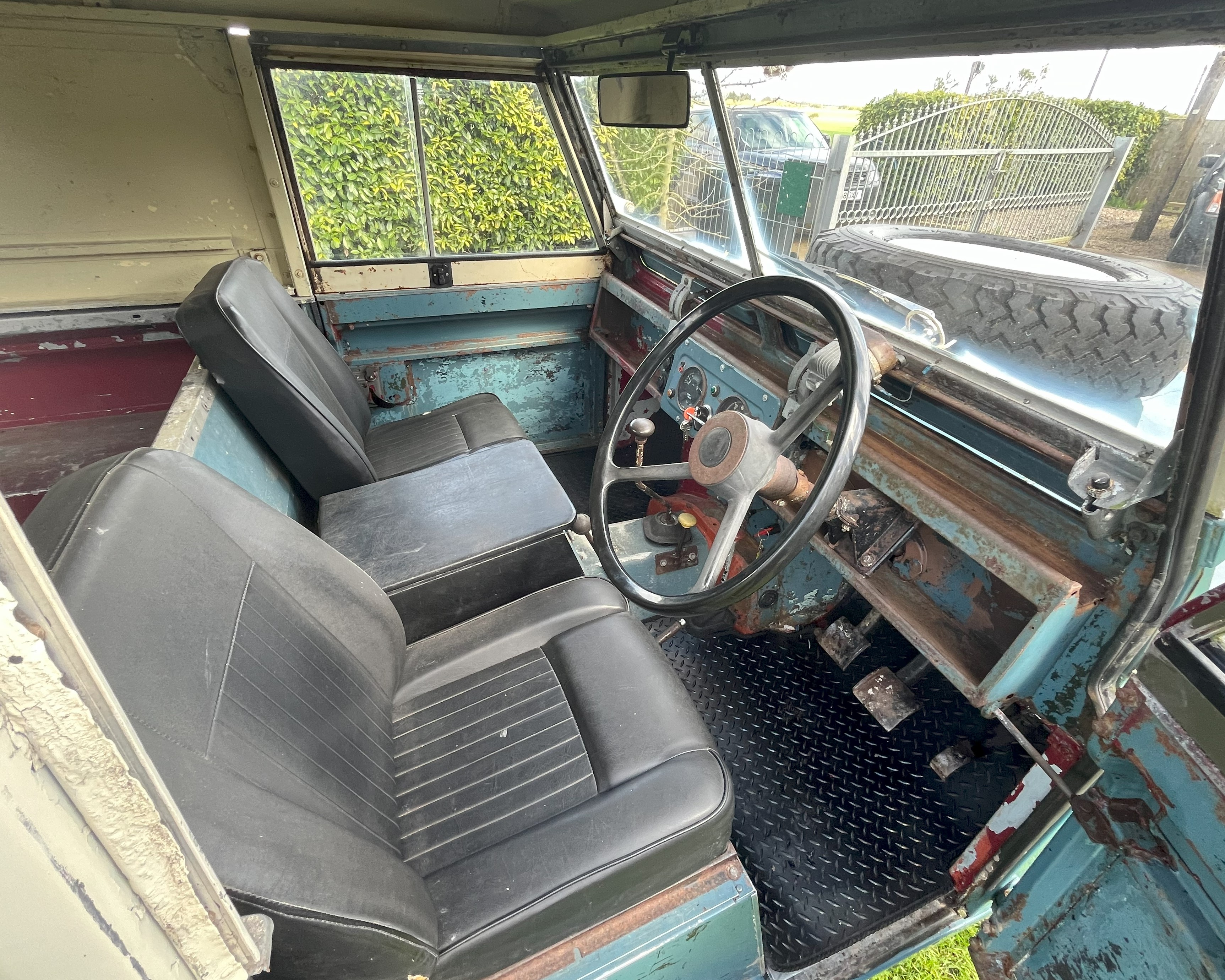 1962 Land Rover 88 Series II, petrol 2.25 litre engine, blue with 64,078 showing on the milometer, - Image 9 of 14