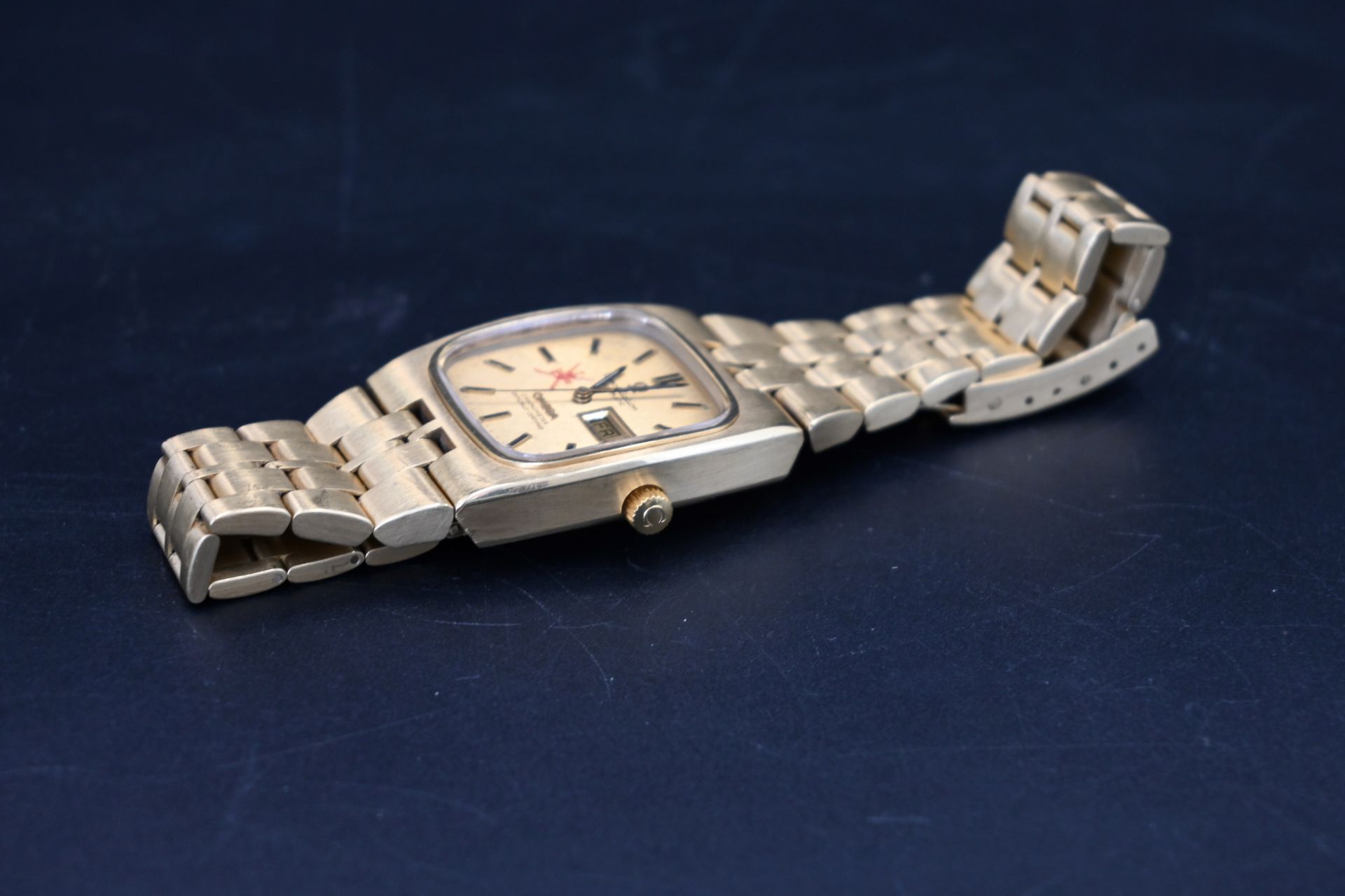 Gentleman's 1970's 18ct gold Omega Constellation automatic wrist watch, on an 18ct gold Omega - Image 3 of 5