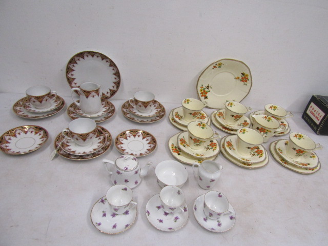 3 part tea sets inc art deco and child's