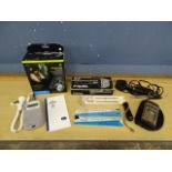 Headphones, microphone, food thermometer and Hygrometer etc