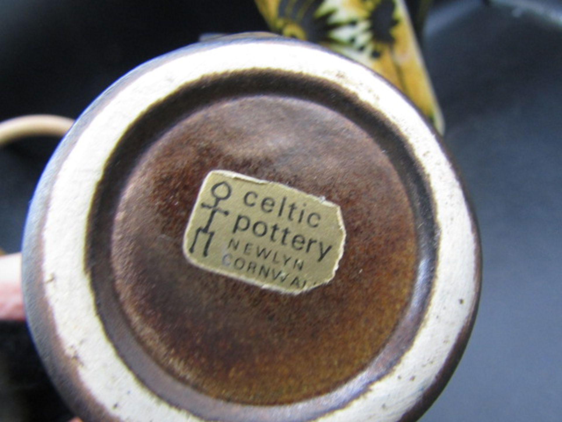 Celtic pottery Newlyn vases, mug, coffee pot and tea pot - Image 5 of 8