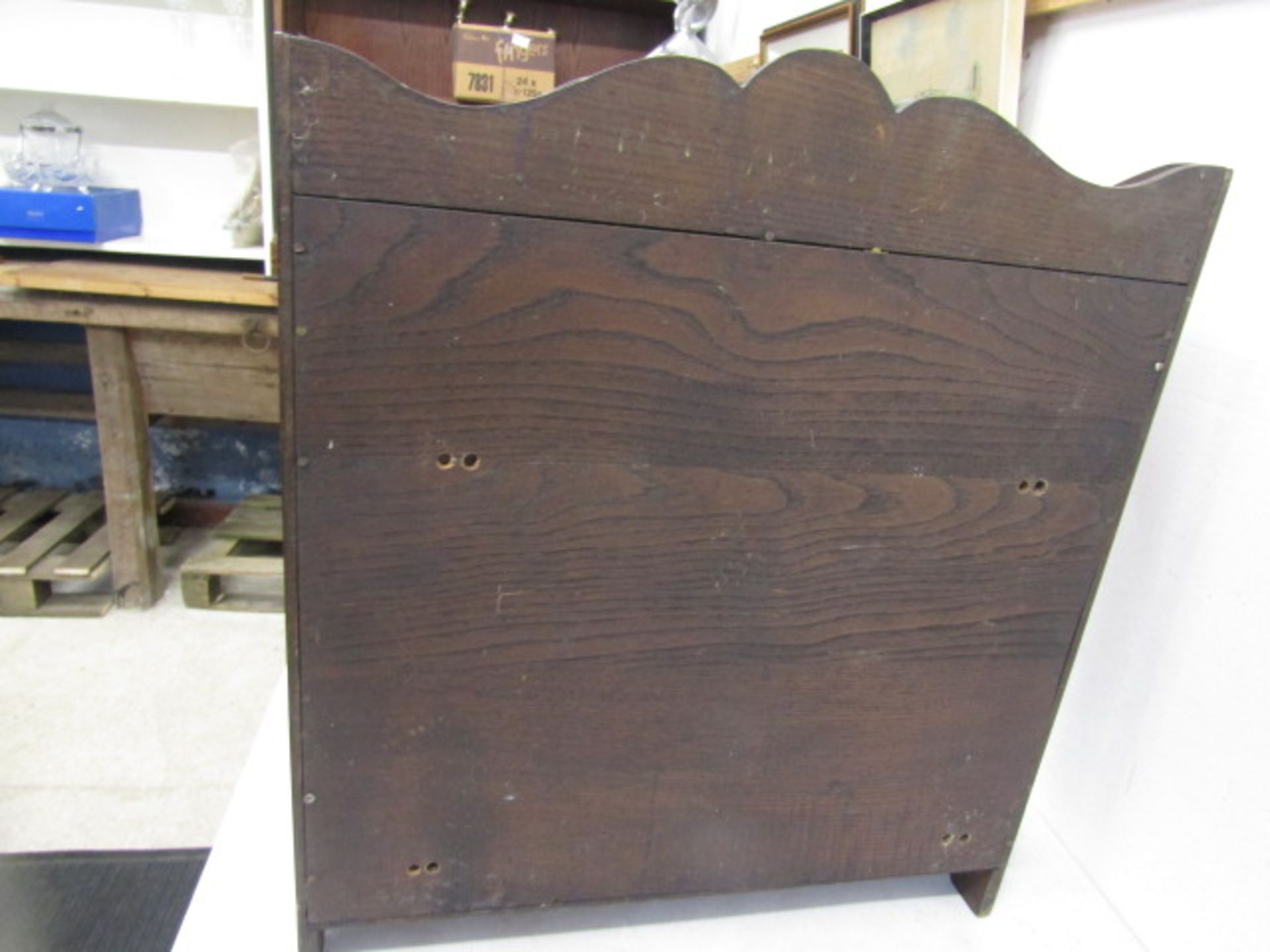 An oak smokers cabinet 55cmW 19cmD 60cmH - Image 2 of 11