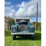 1962 Land Rover 88 Series II, petrol 2.25 litre engine, blue with 64,078 showing on the milometer,