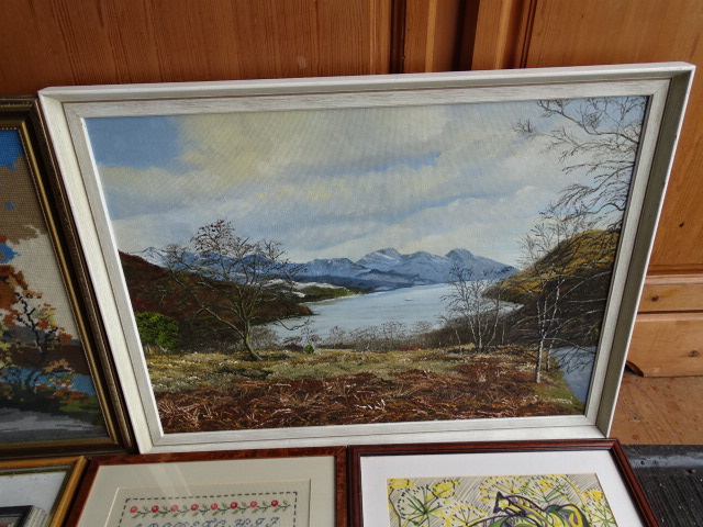 Framed paintings, prints and tapestries - Image 3 of 6