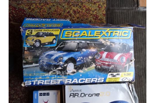 Scalextric set and 2 drones - Image 5 of 8