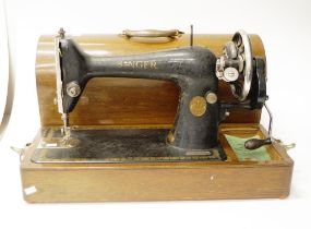 Singer hand operated sewing machine