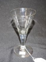 Rare 18th Century wine glass