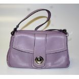 Marc Jacobs dusty lilac leather handbag