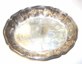 large Italian silver serving bowl