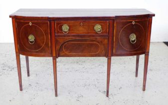 Regency style inlaid mahogany sideboard