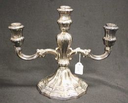 German silver candleabra