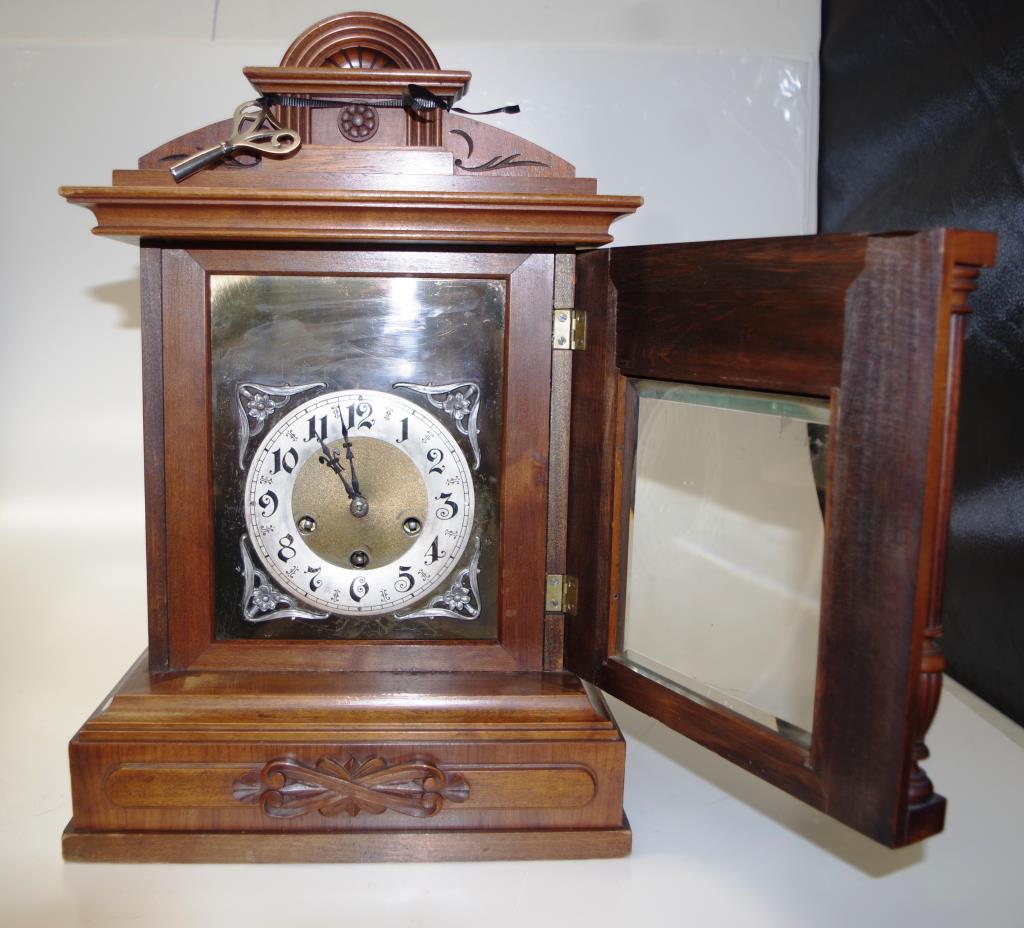 Antique Junghans bracket clock - Image 2 of 6