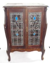 Vintage leadlight cabinet