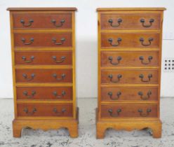 Pair of antique style bedside chests