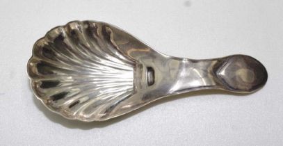 Edward VII sterling silver caddy spoon