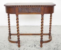 Jacobean style oak hall table