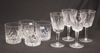Set four Stuart Crystal whisky glasses