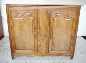 French Provincial oak armoire