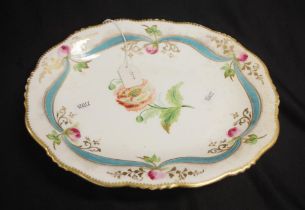 Antique Staffordshire footed shallow bowl