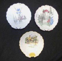 Group three Shelley butter dishes