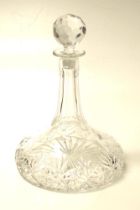 Good Thomas Webb cut crystal ship decanter