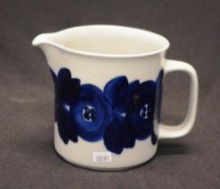 Arabia Blue Anemone UP milk jug