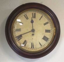 Antique English fusee wall clock