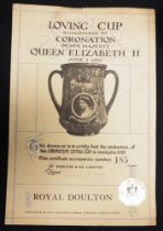 Royal Doulton Queen Elizabeth II loving cup