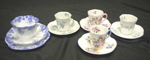 Quantity of various Shelley tea/coffee wares