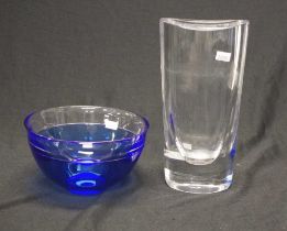 Orrefors art glass vase and bowl