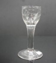 Good 18th century cordial glass