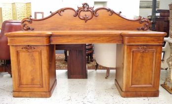 Victorian mahogany pedestal sideboard